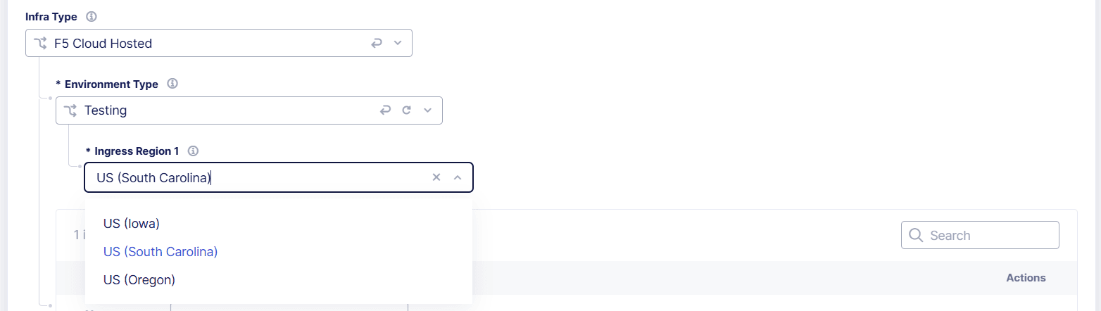 Figure: Select the Environment Type