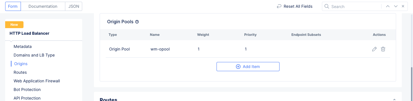 Figure: Load Balancer Origins